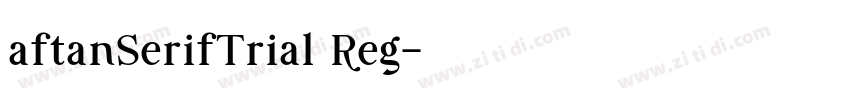 aftanSerifTrial Reg字体转换
